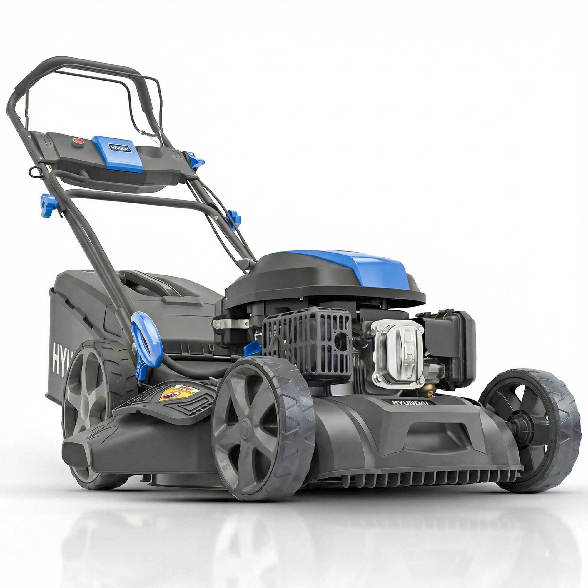 Hyundai 56cm Self-Propelled Petrol Lawnmower, Electric Start, 3-in-1 | HYM22200SPEX-EU