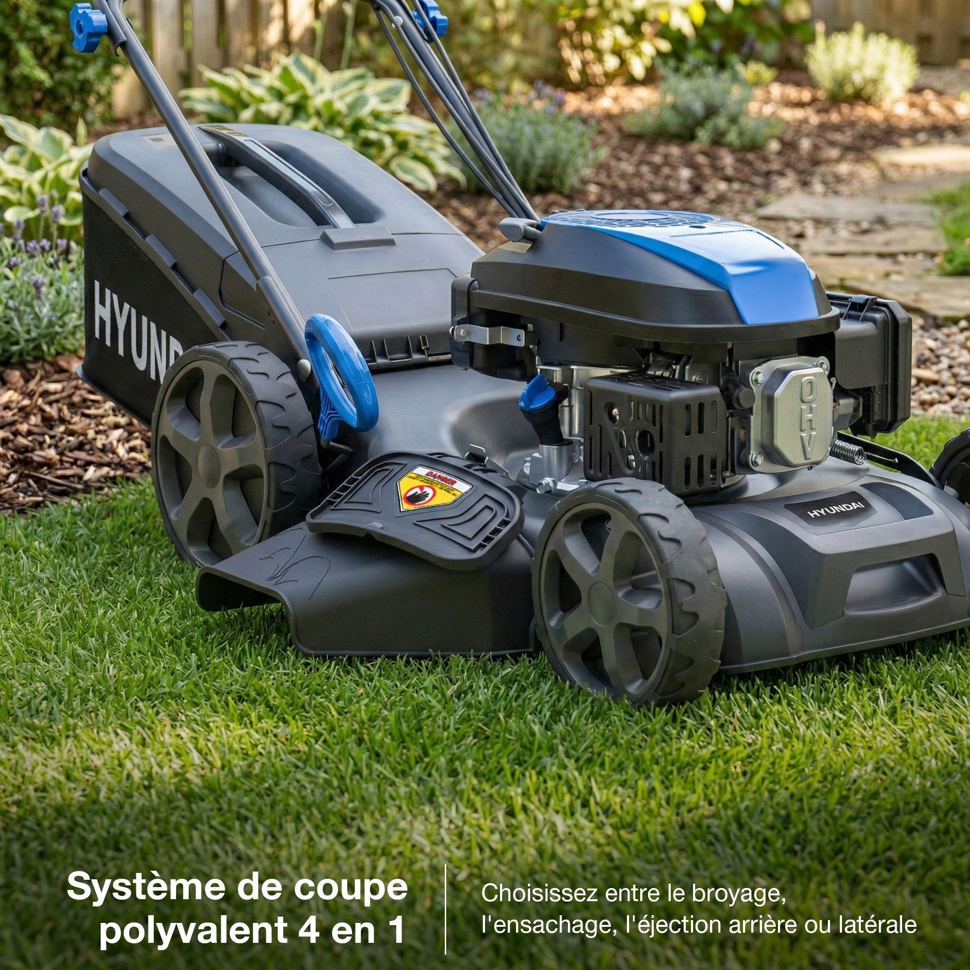 Hyundai Tondeuse à Gazon Autotractée à Essence 46cm, Démarrage Électrique, 139cc | HYM18150SPEX