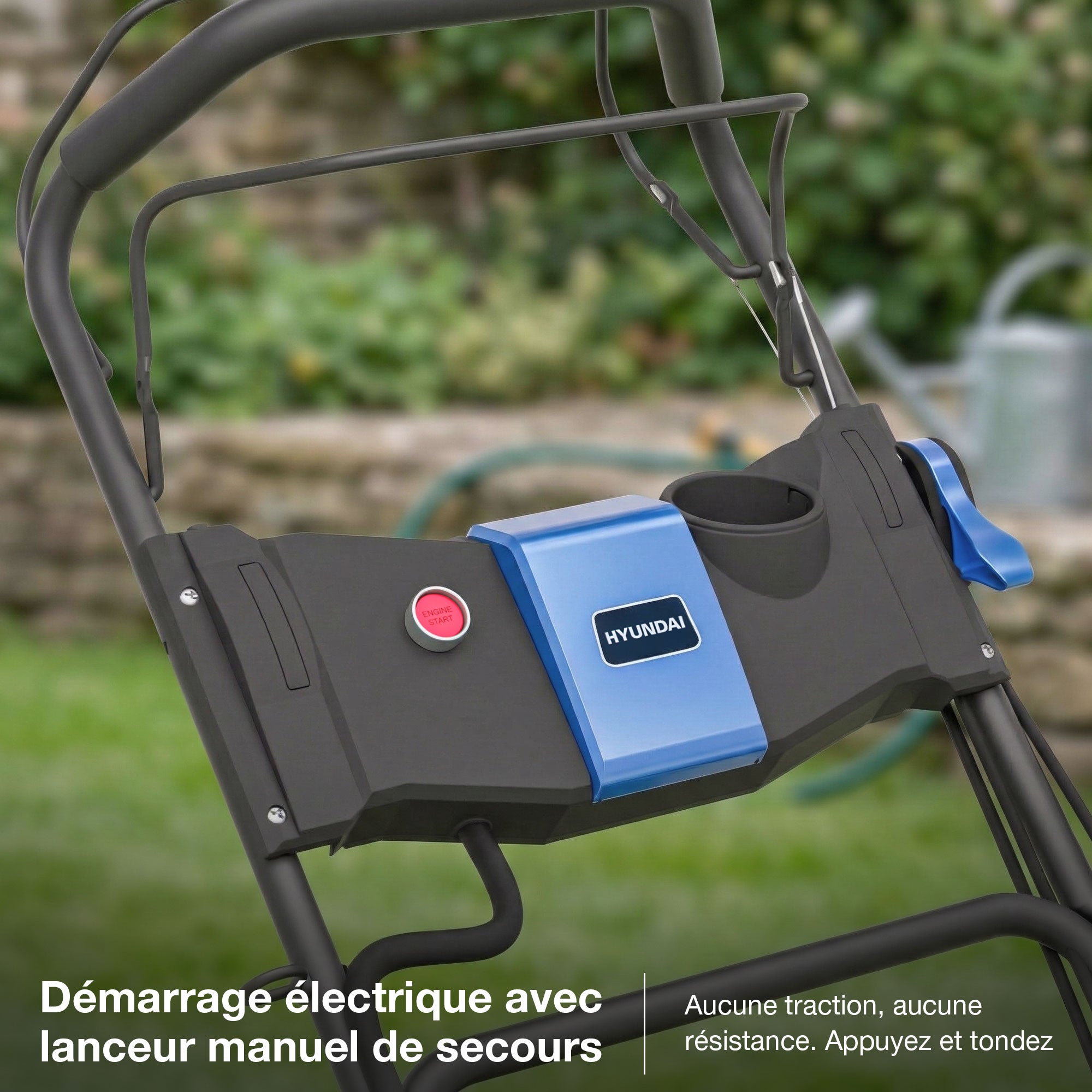 Hyundai Tondeuse à Gazon Autotractée à Essence 46cm, Démarrage Électrique, 139cc | HYM18150SPEX