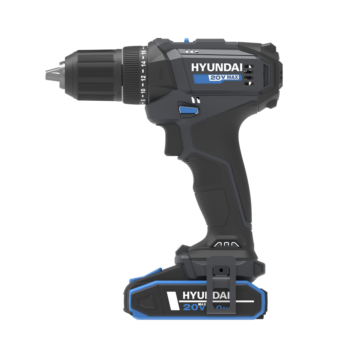 Hyundai 20V 33cm Lawnmower and 40Nm Driver Drill Kit
