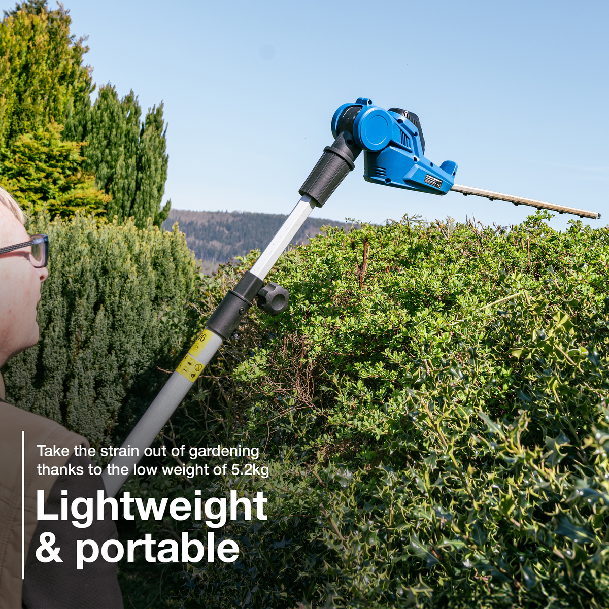 Hyundai 20V Pole Hedge Trimmer and Pole Saw Kit