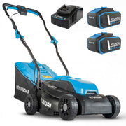 Hyundai 20V 33cm Brushless Lawnmower Kit with Extra 4Ah Battery
