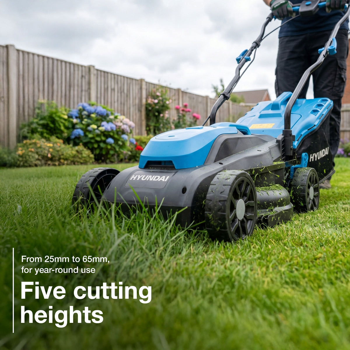 Hyundai 20V 33cm Lawnmower and 6in Brushless Chainsaw Kit